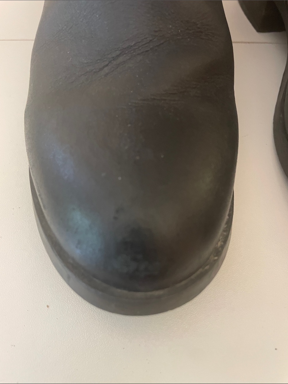 Steve Madden Black Leather Ankle Booties with Side Zipper Size 8W - Picture 8 of 14